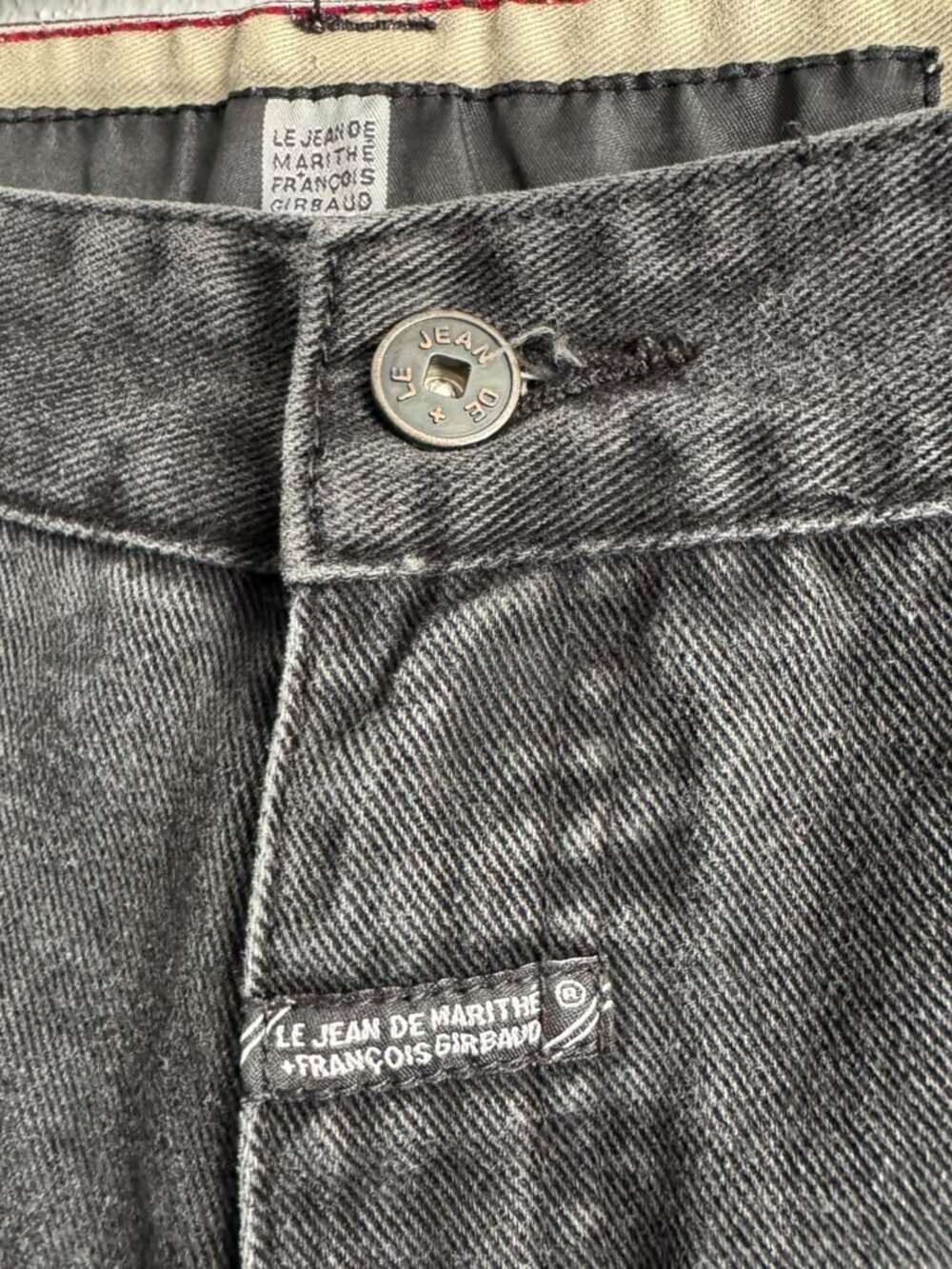 VTG 90s Marithé François Girbaud Y2K Skater Baggy Wide Leg Black Denim Jeans 30M